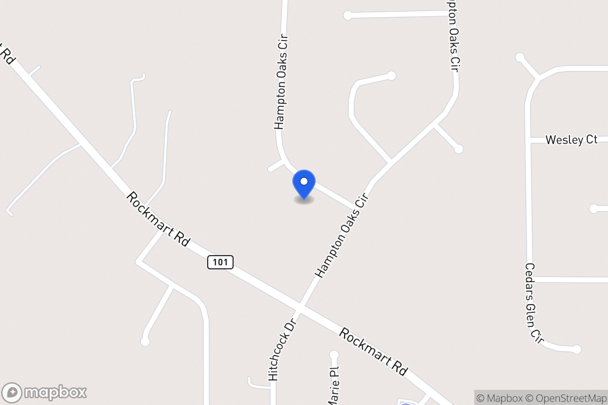 Map of 353 Hampton Oaks Cir