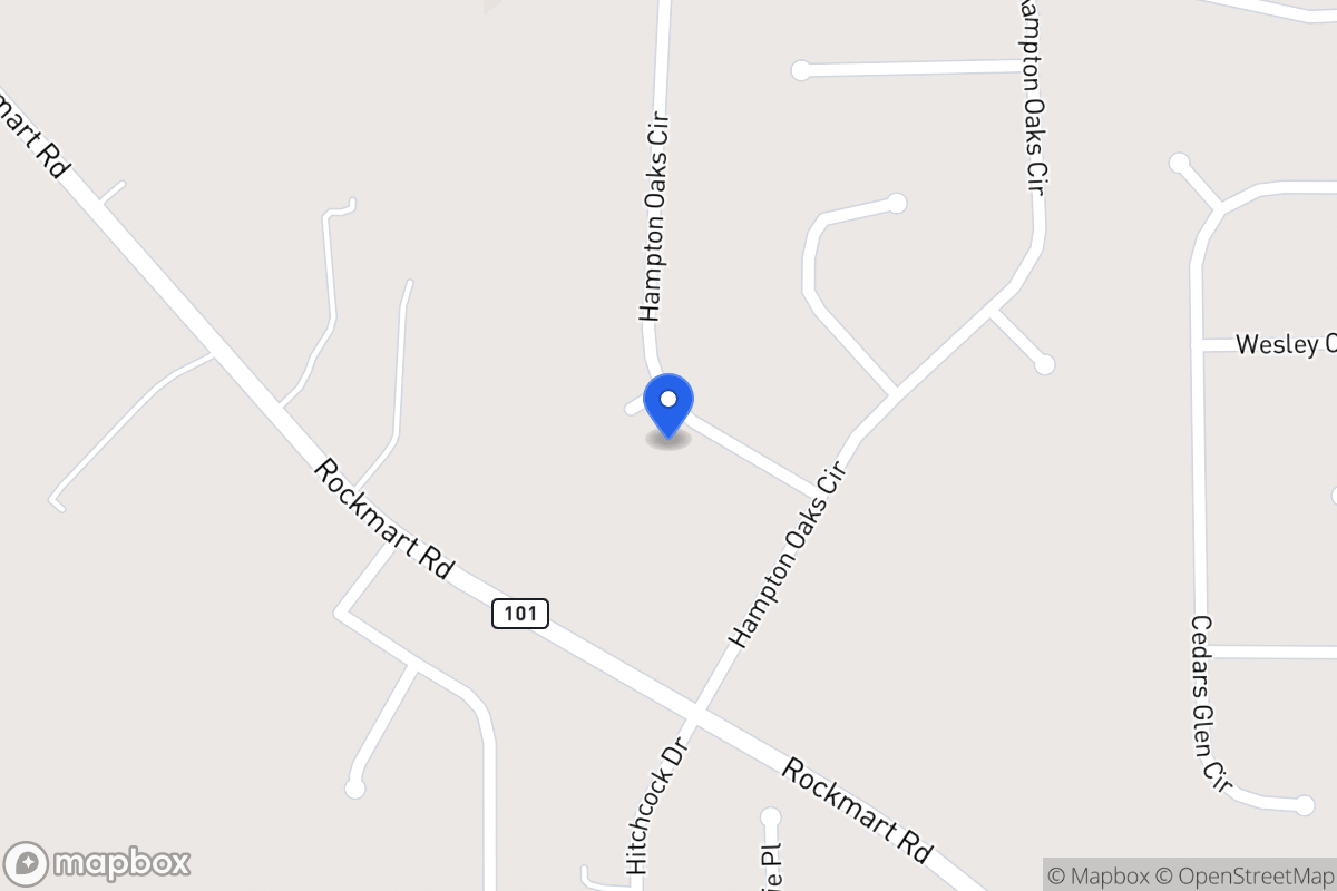 Map of 347 Hampton Oaks Cir