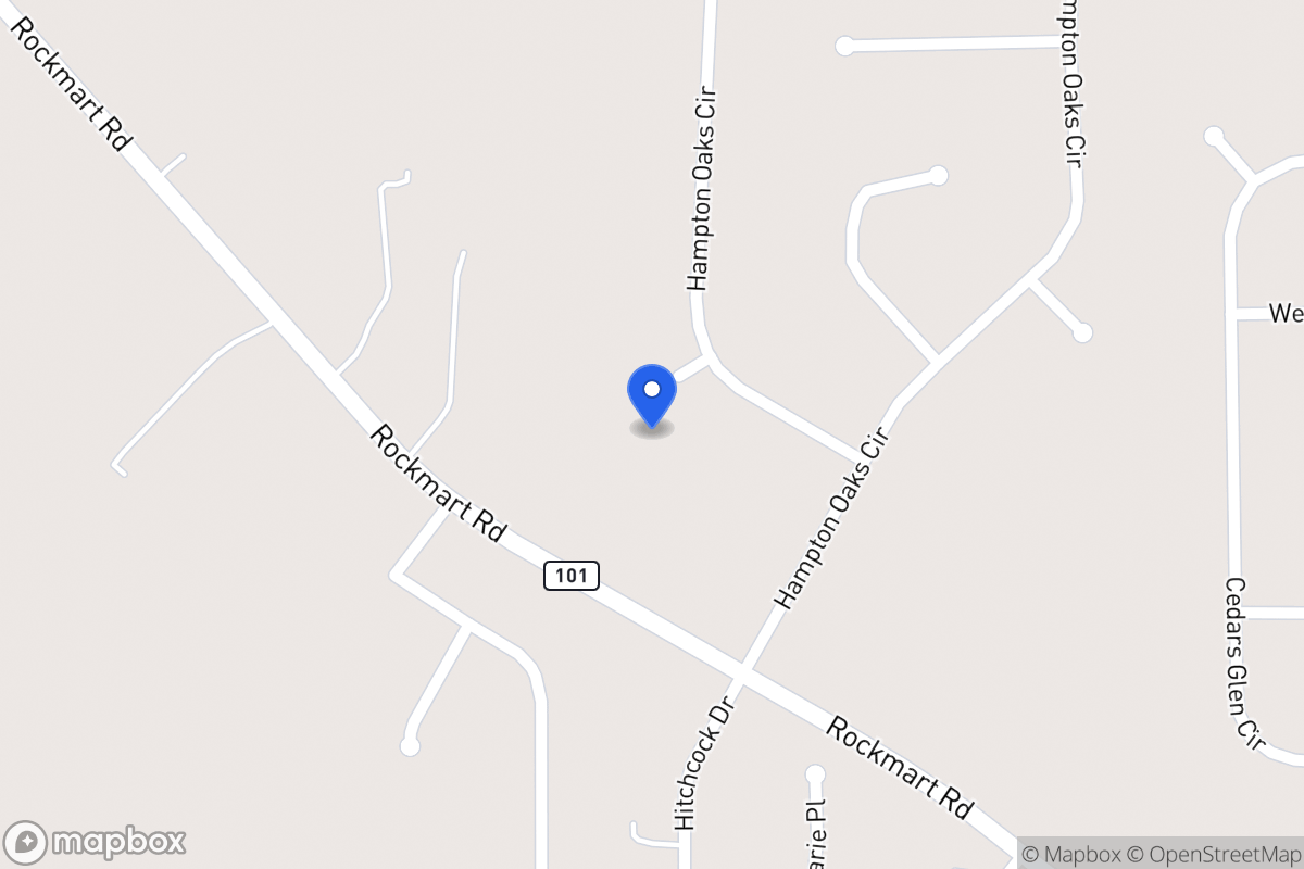 Map of 806 Oak Park Ln