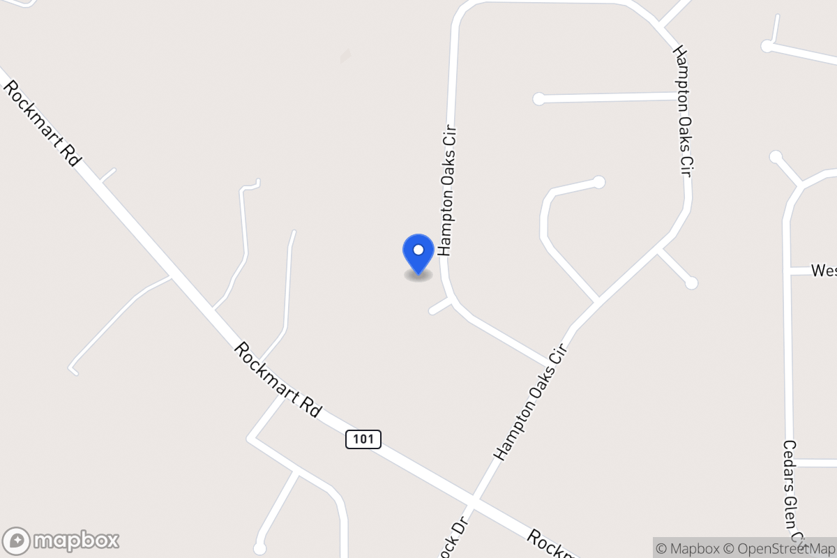 Map of 341 Hampton Oaks Cir
