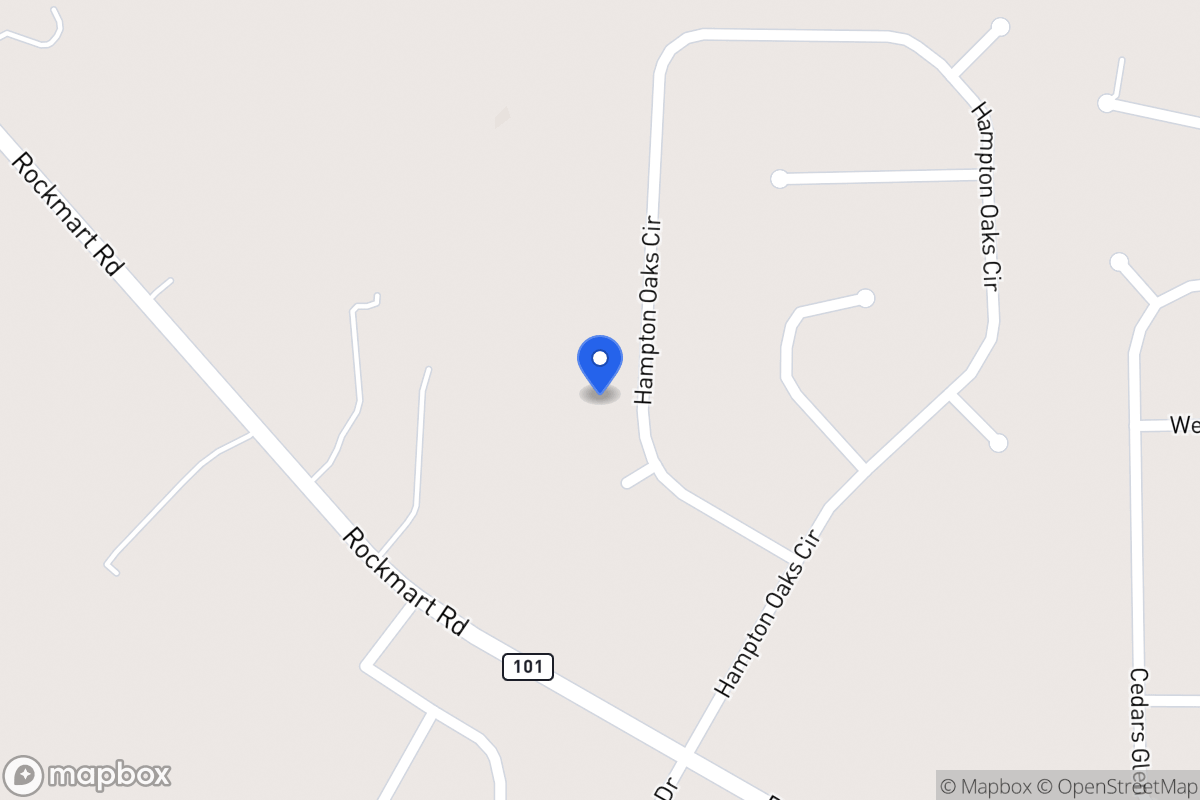 Map of 335 Hampton Oaks Cir