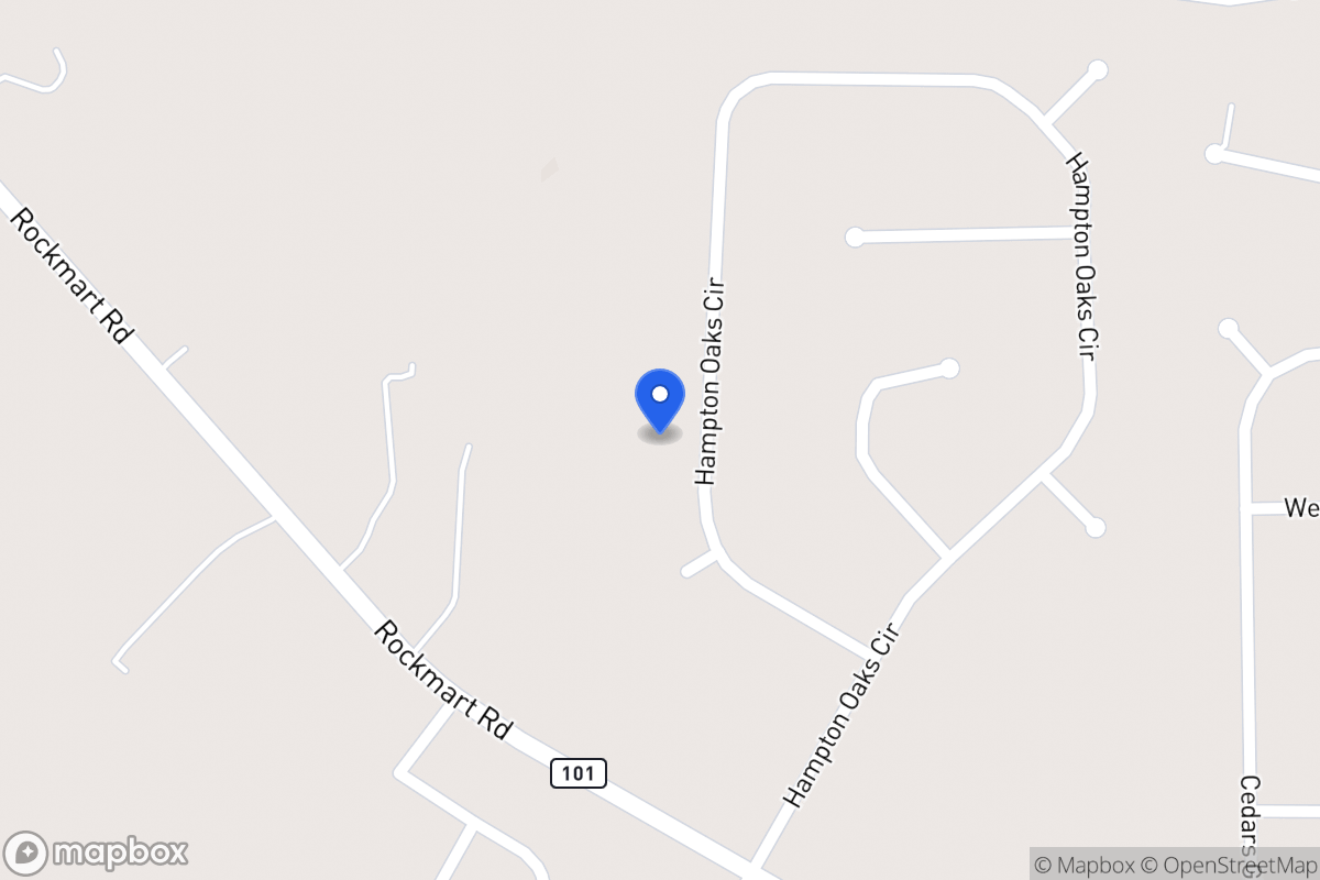 Map of 329 Hampton Oaks Cir