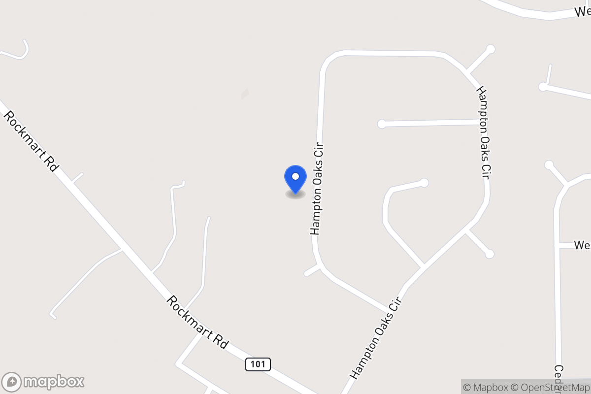 Map of 323 Hampton Oaks Cir