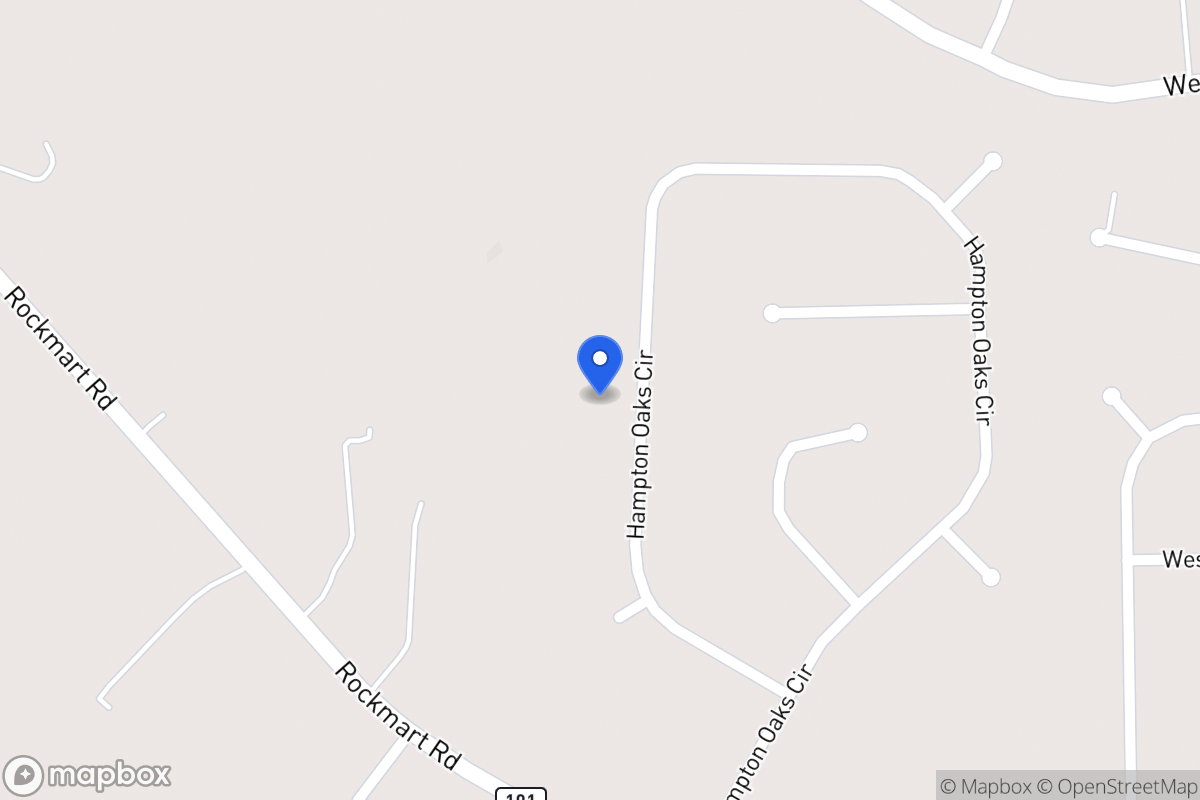 Map of 311 Hampton Oaks Cir