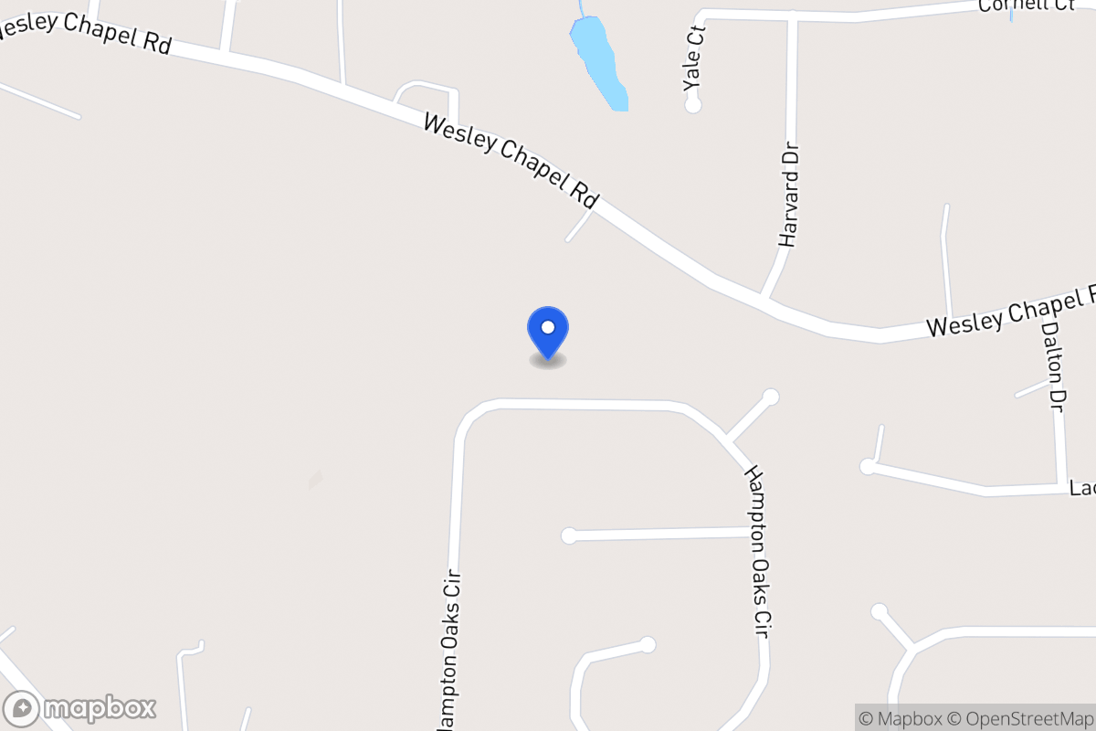 Map of 261 Hampton Oaks Cir