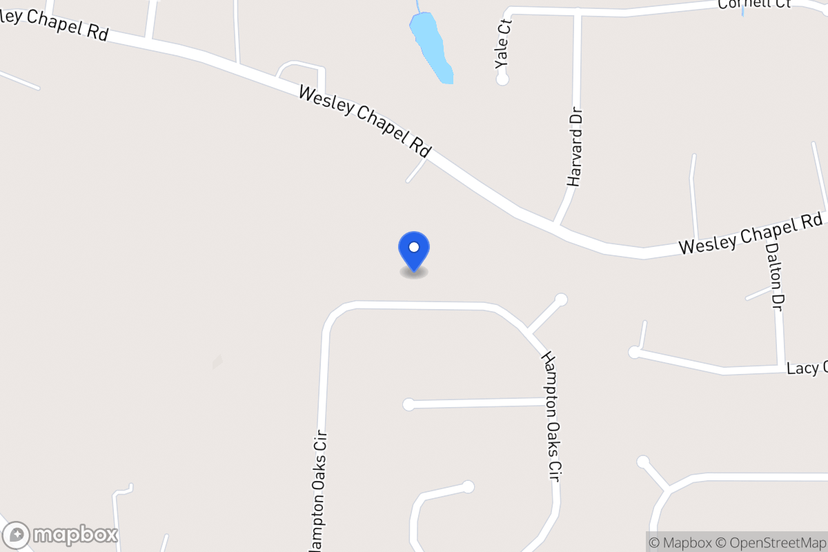Map of 255 Hampton Oaks Cir