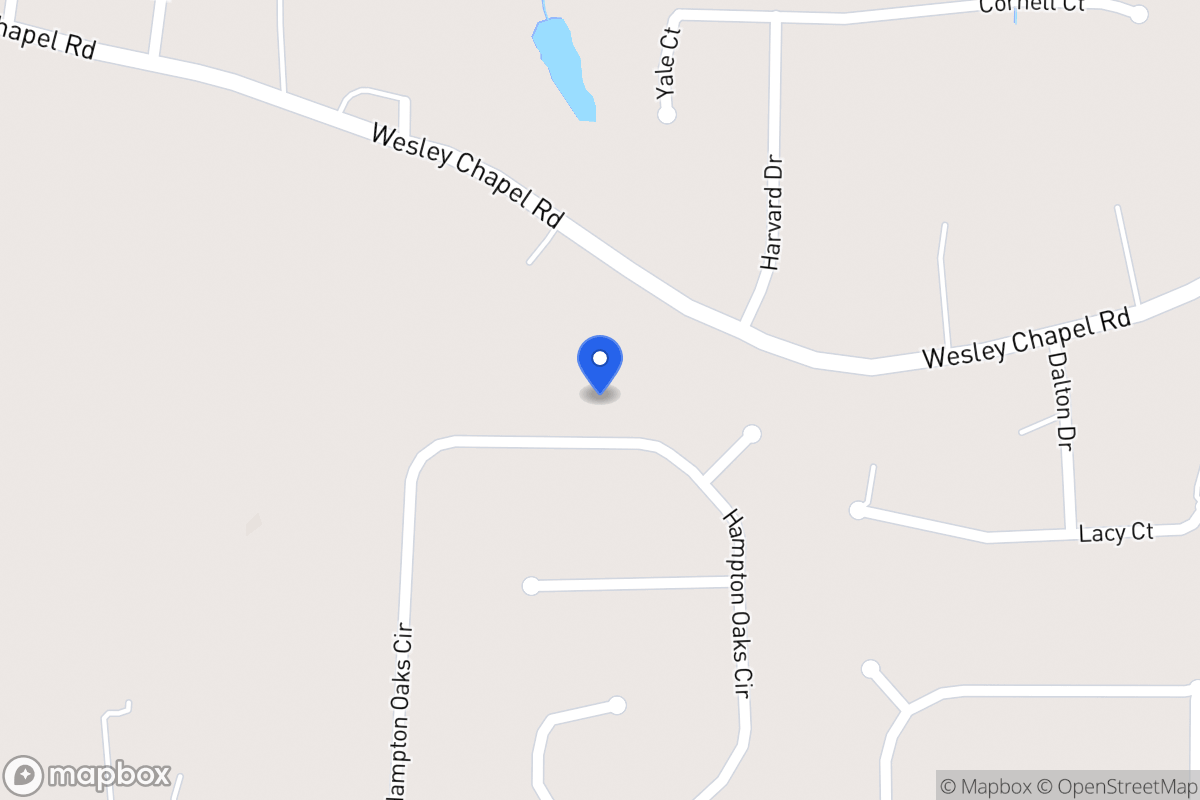 Map of 243 Hampton Oaks Cir