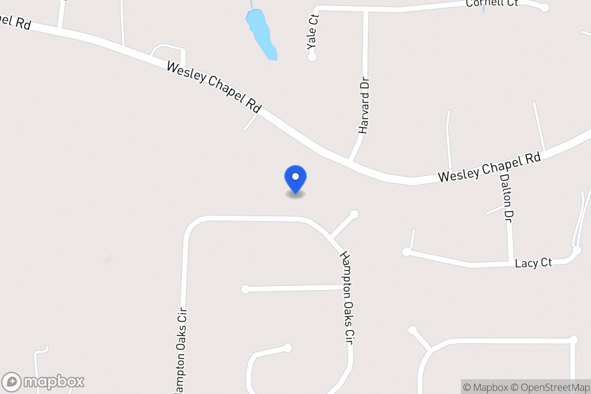 Map of 237 Hampton Oaks Cir