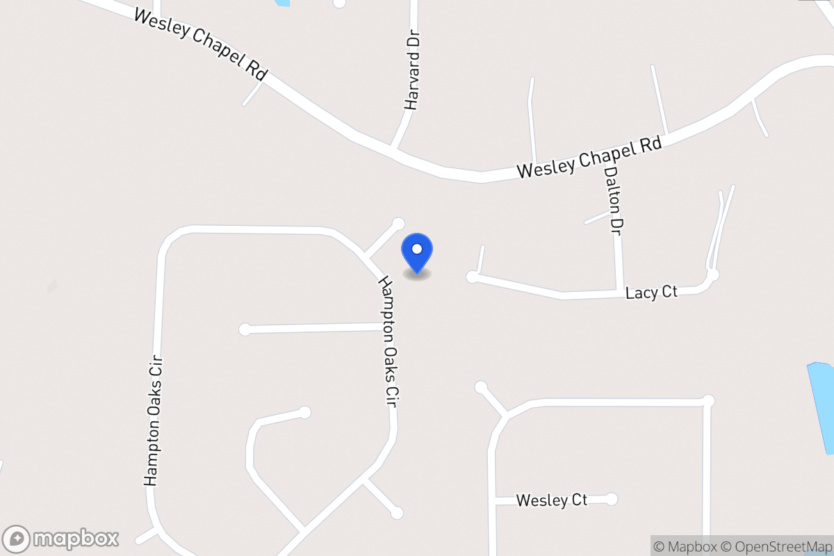 Map of 217 Hampton Oaks Cir