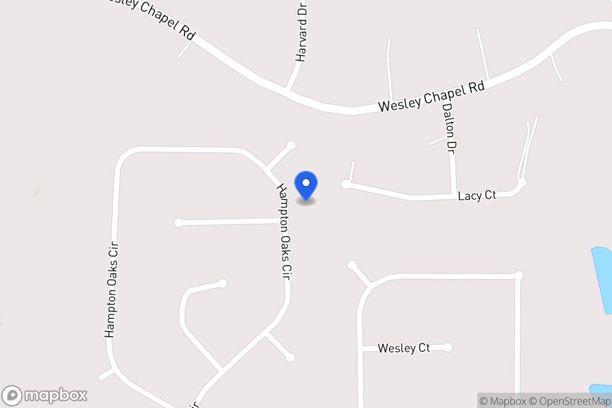 Map of 213 Hampton Oaks Cir