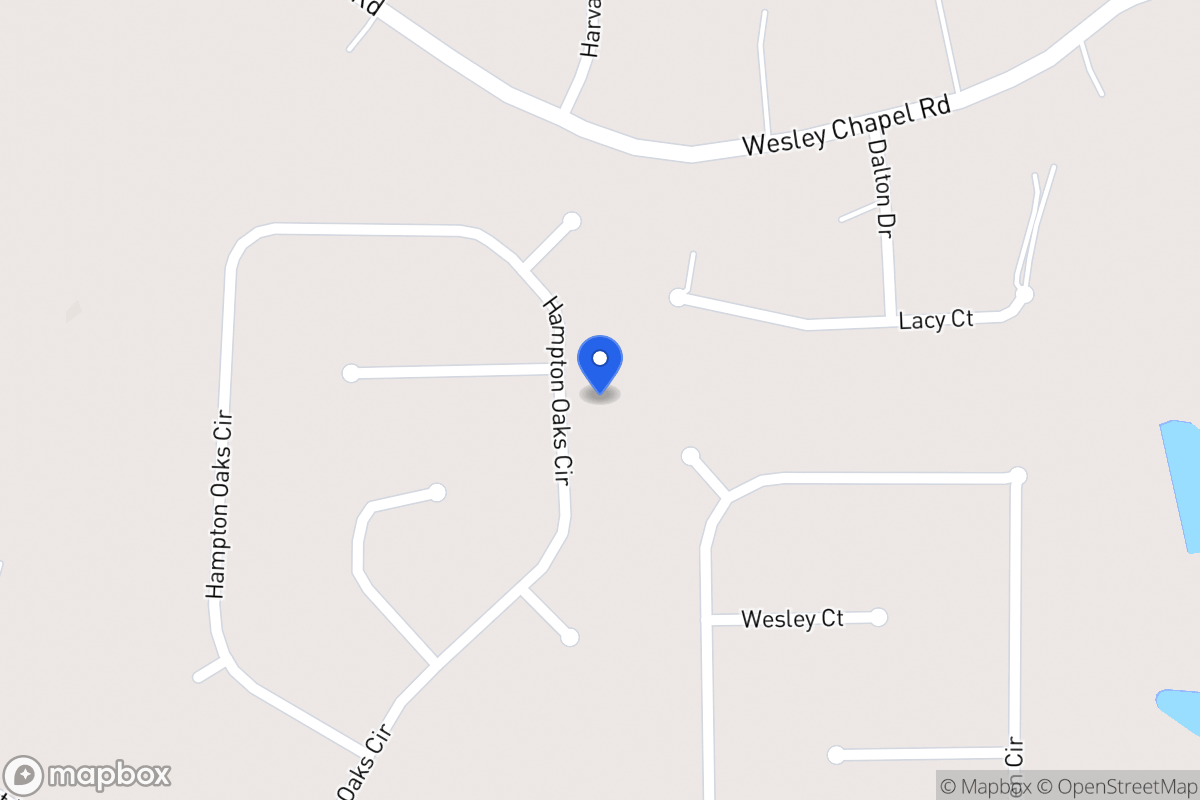 Map of 205 Hampton Oaks Cir