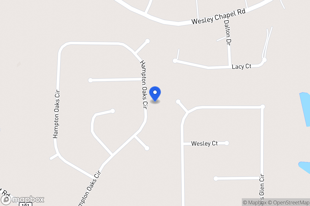 Map of 197 Hampton Oaks Cir