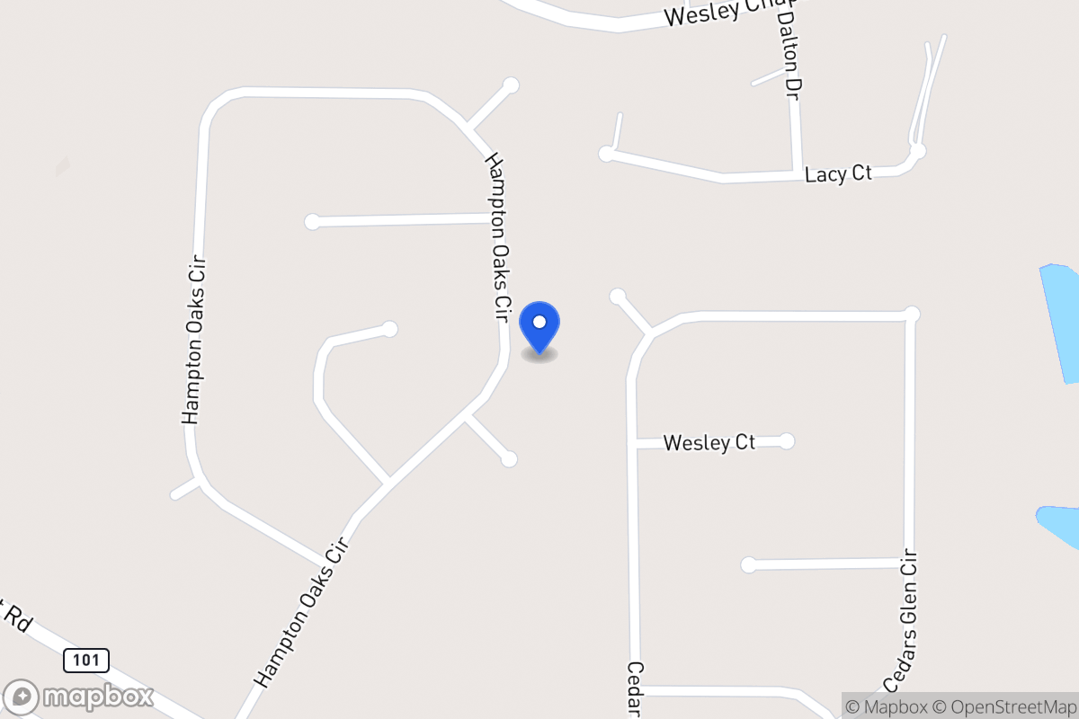 Map of 185 Hampton Oaks Cir