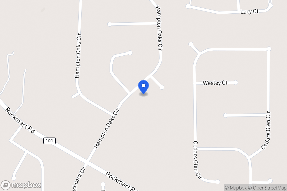 Map of 155 Hampton Oaks Cir