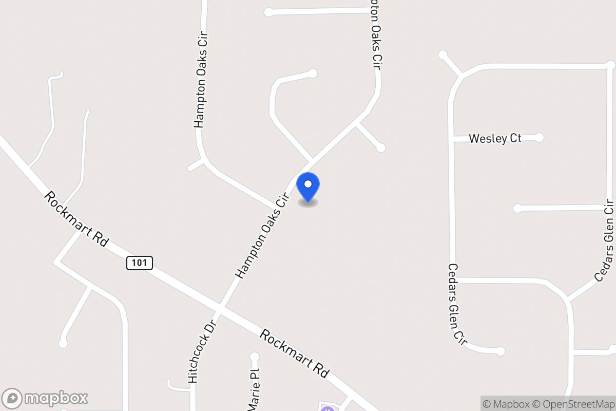Map of 137 Hampton Oaks Cir