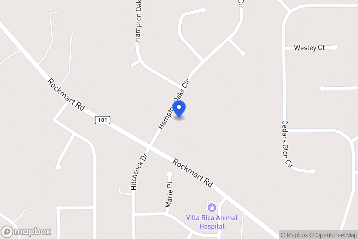 Map of 119 Hampton Oaks Cir