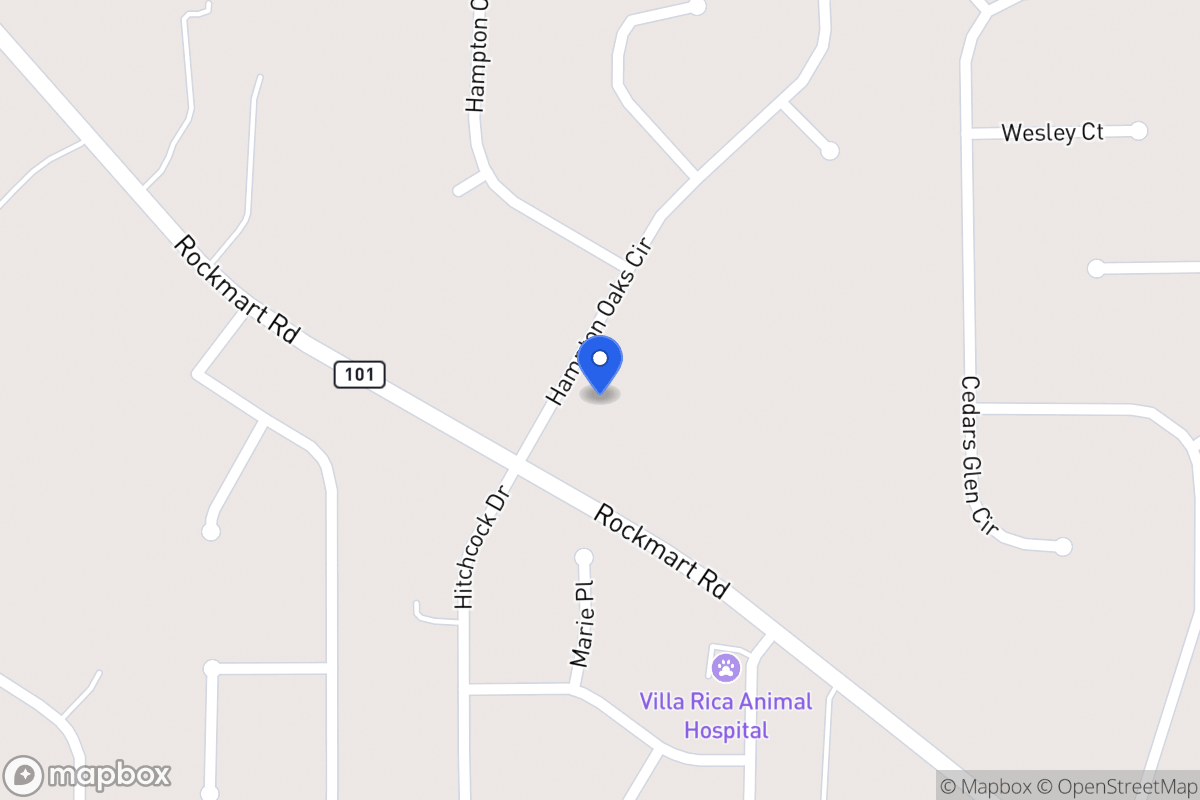 Map of 113 Hampton Oaks Cir