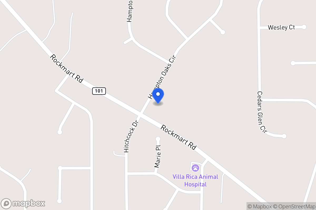 Map of 107 Hampton Oaks Cir