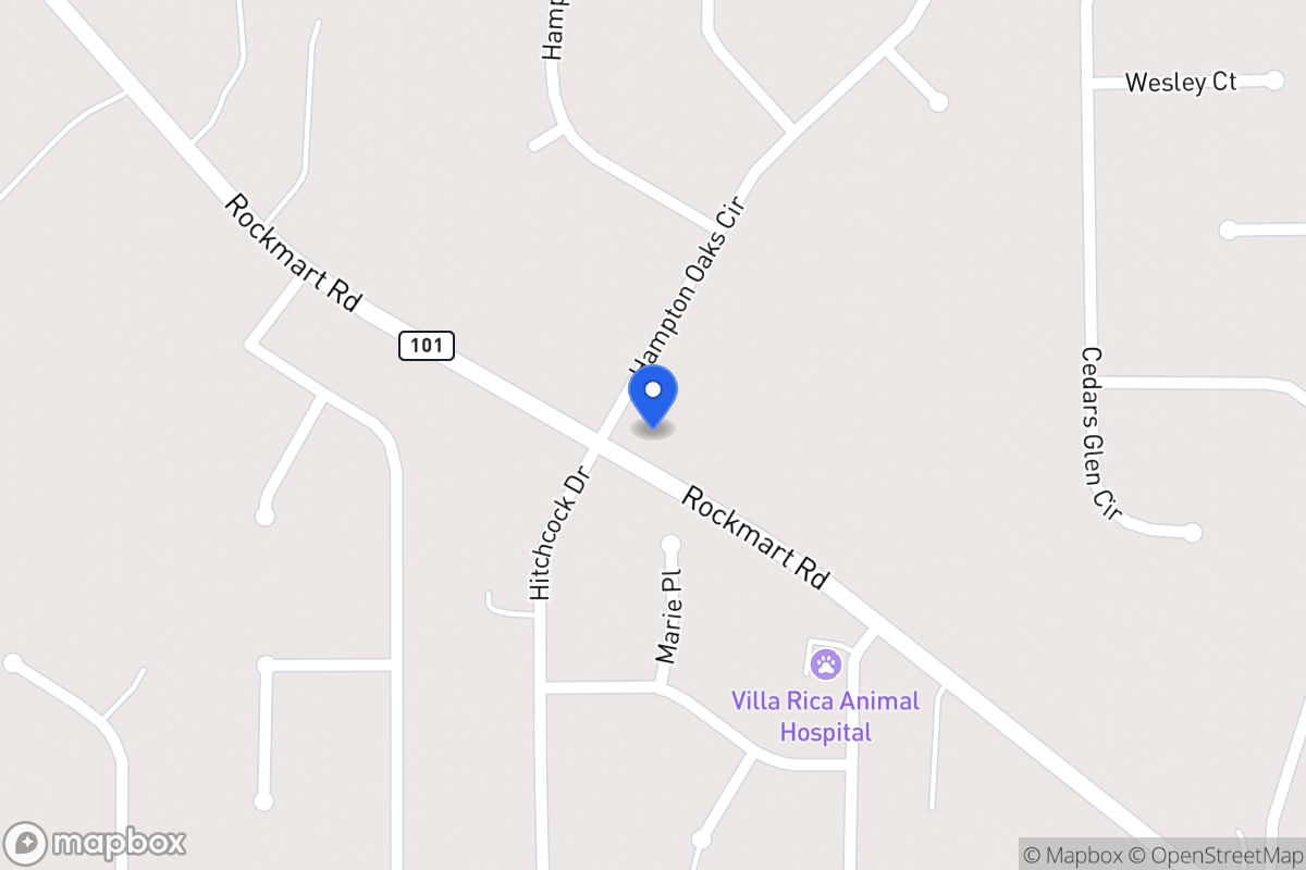 Map of 101 Hampton Oaks Cir