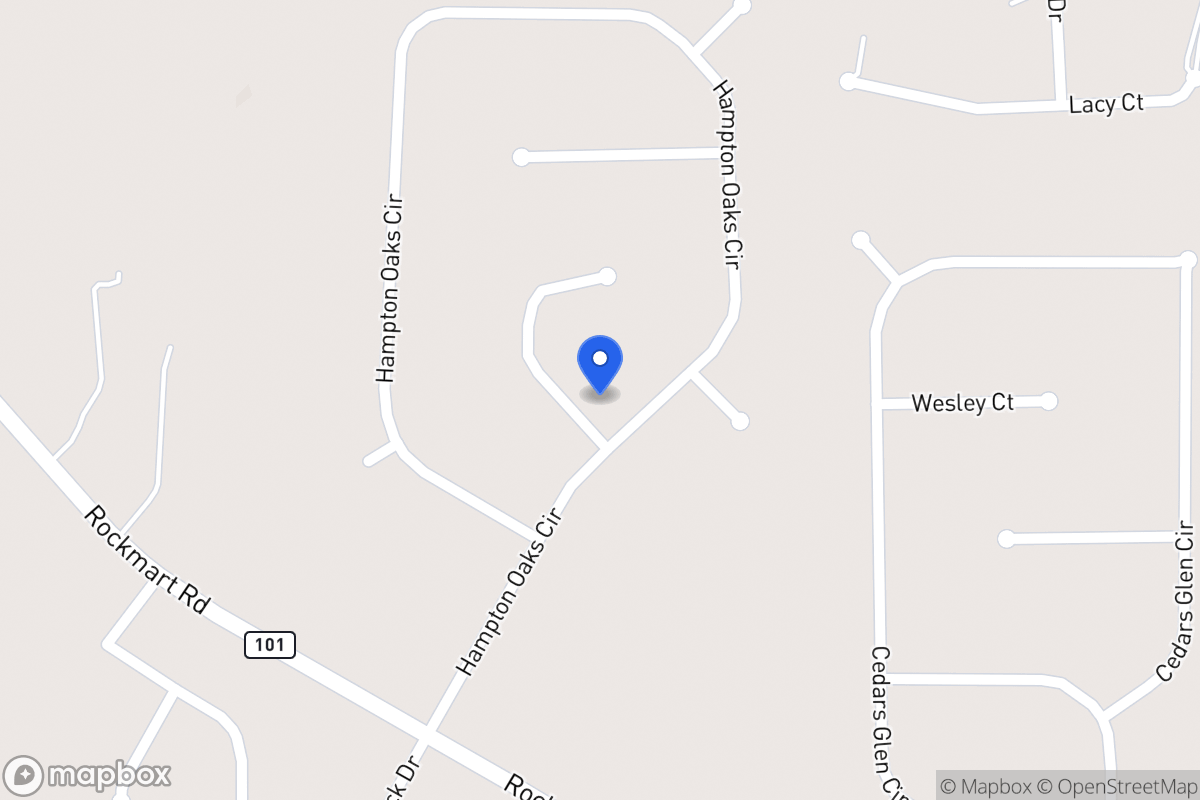 Map of 154 Hampton Oaks Cir