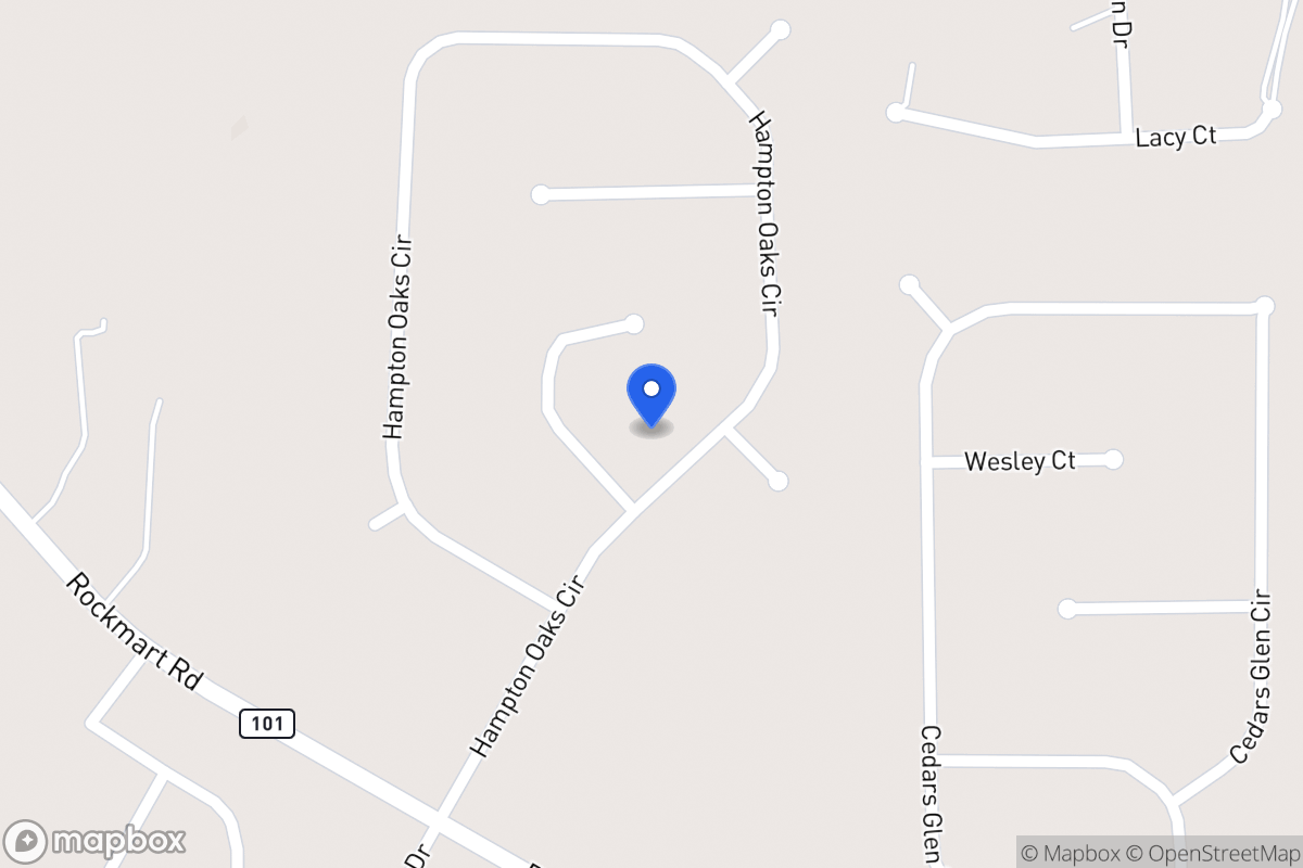 Map of 160 Hampton Oaks Cir