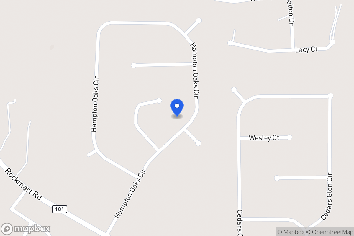 Map of 172 Hampton Oaks Cir