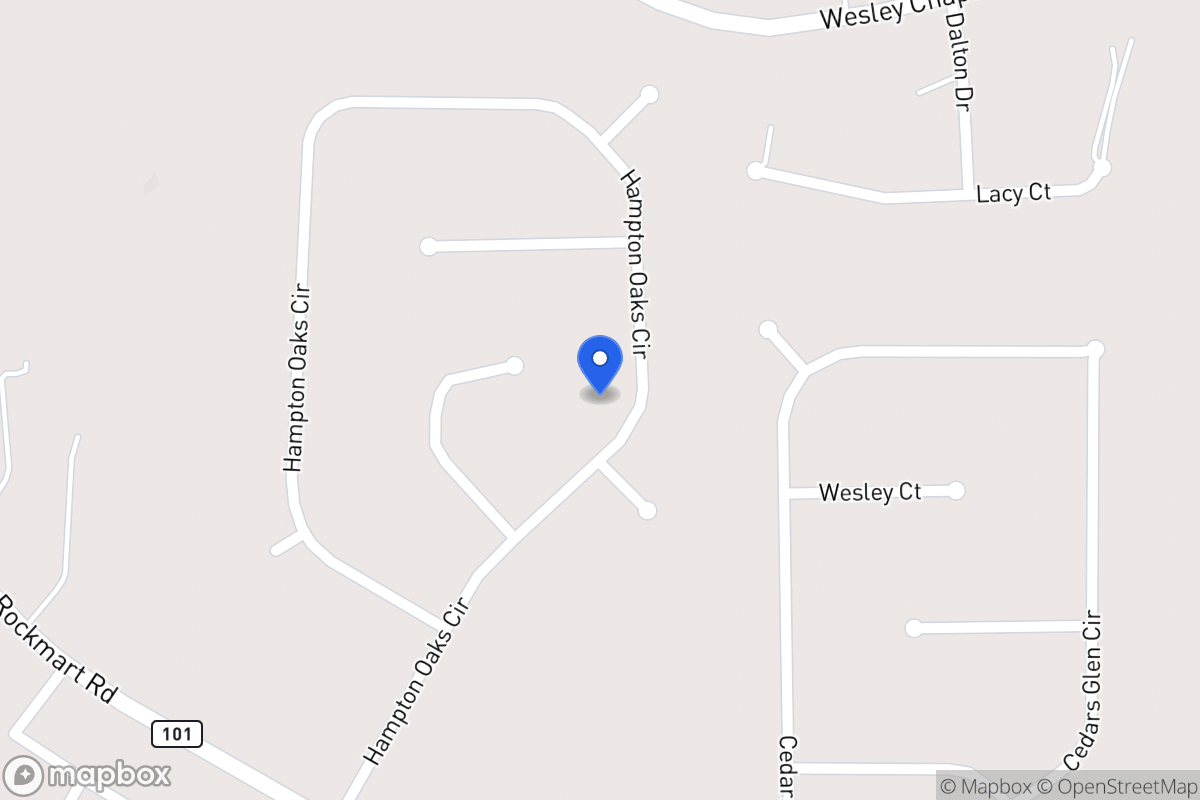 Map of 184 Hampton Oaks Cir