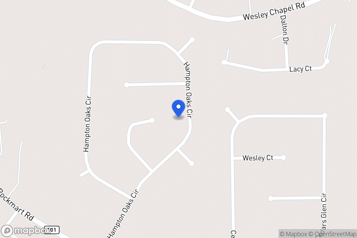 Map of 190 Hampton Oaks Cir