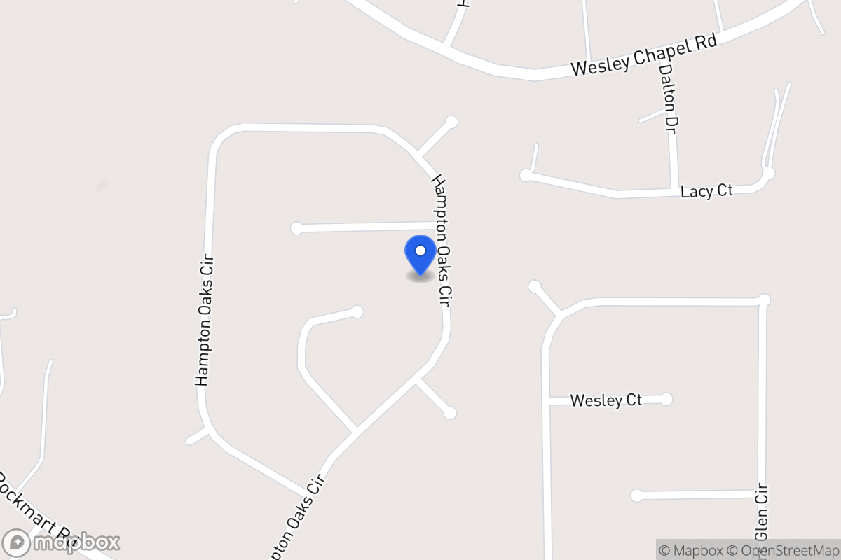 Map of 196 Hampton Oaks Cir