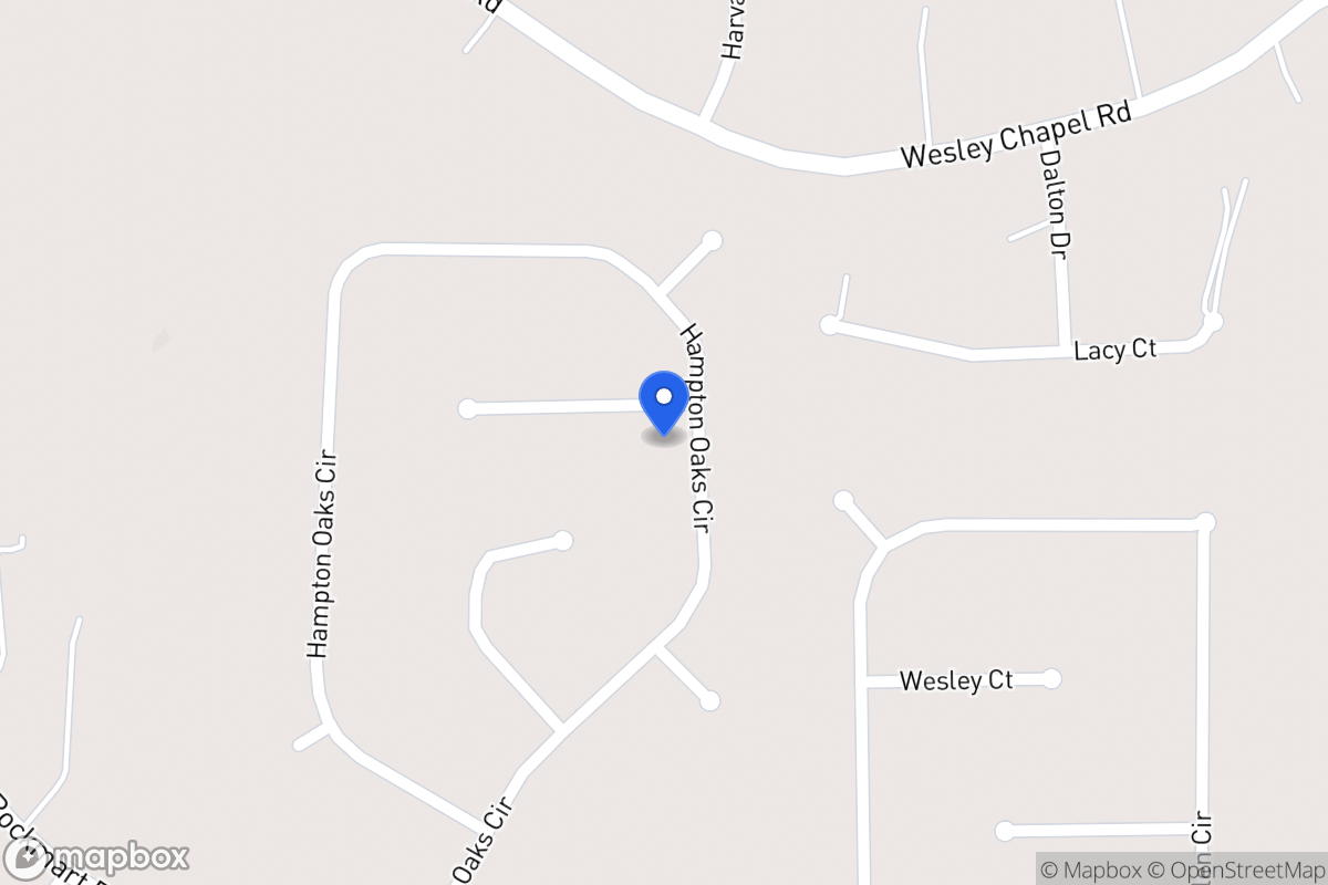 Map of 202 Hampton Oaks Cir