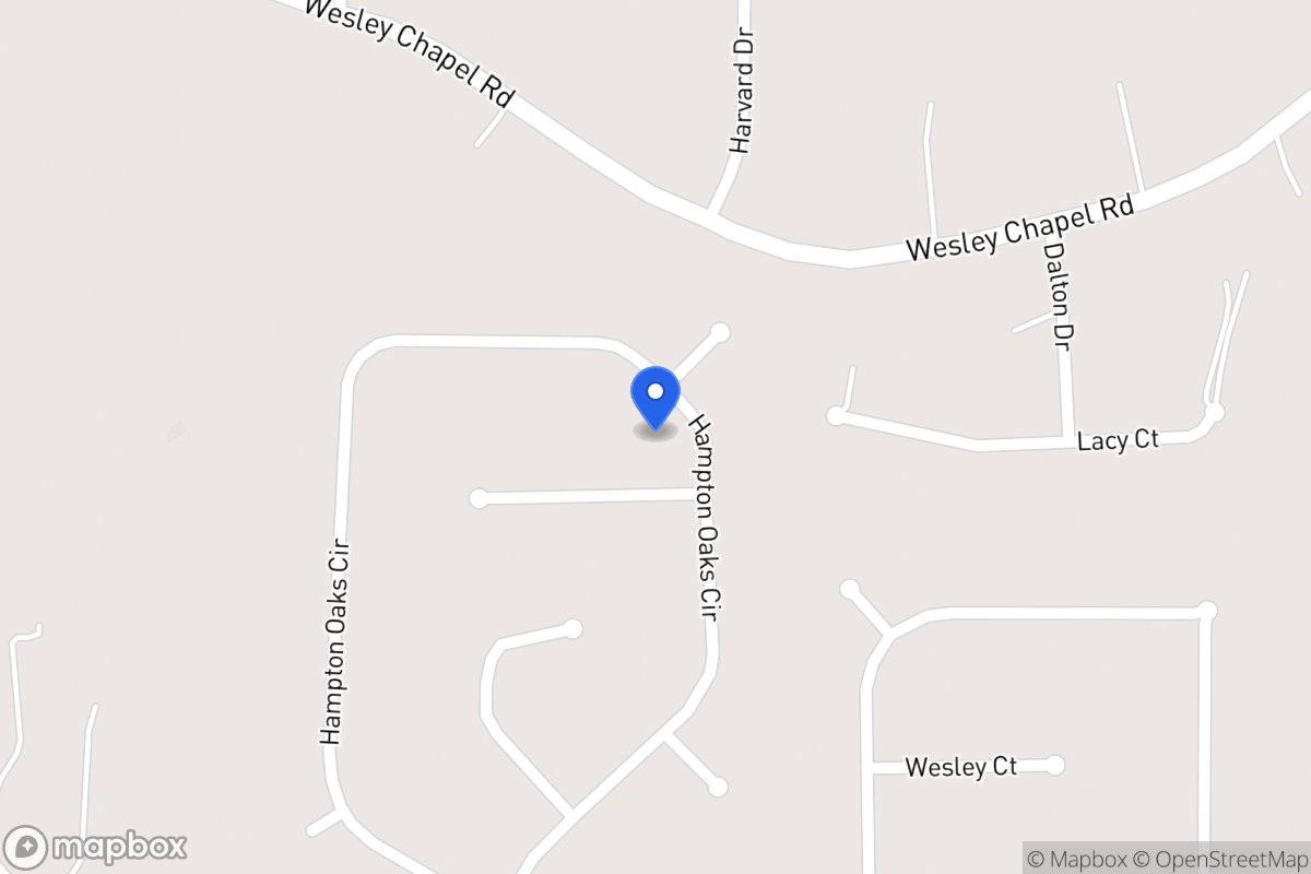 Map of 220 Hampton Oaks Cir
