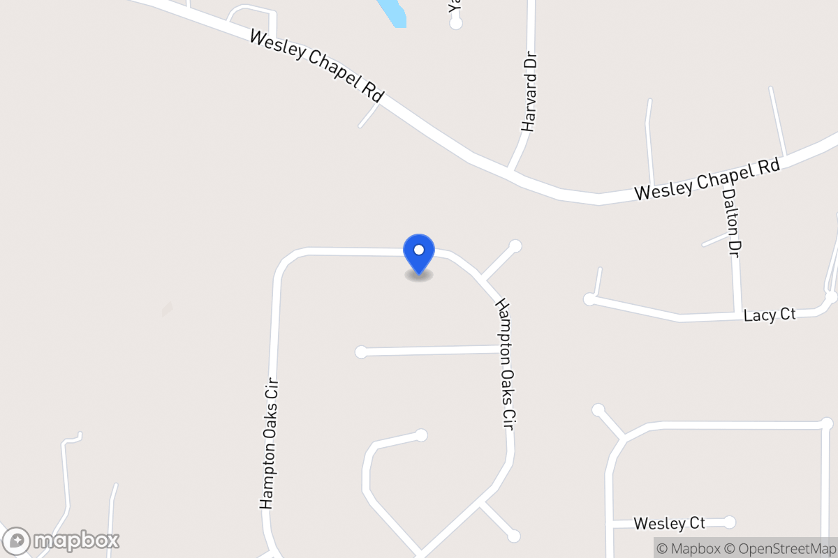 Map of 238 Hampton Oaks Cir