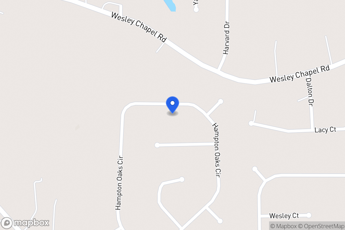Map of 244 Hampton Oaks Cir