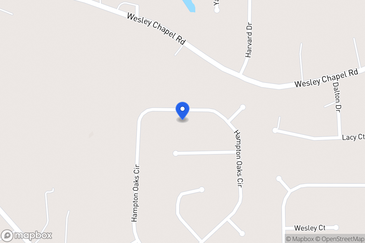 Map of 250 Hampton Oaks Cir
