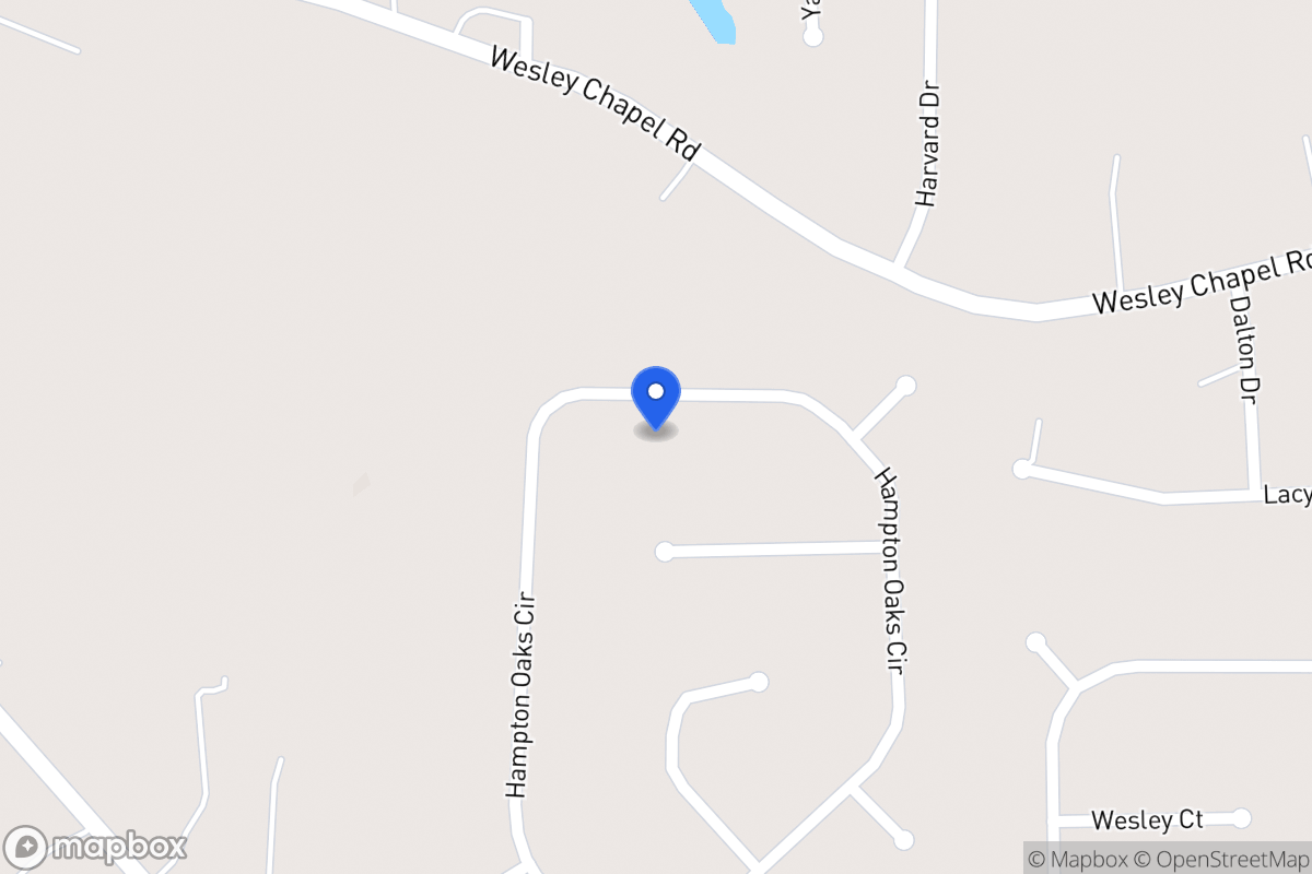 Map of 256 Hampton Oaks Cir