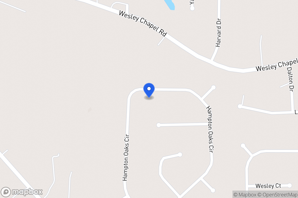 Map of 262 Hampton Oaks Cir