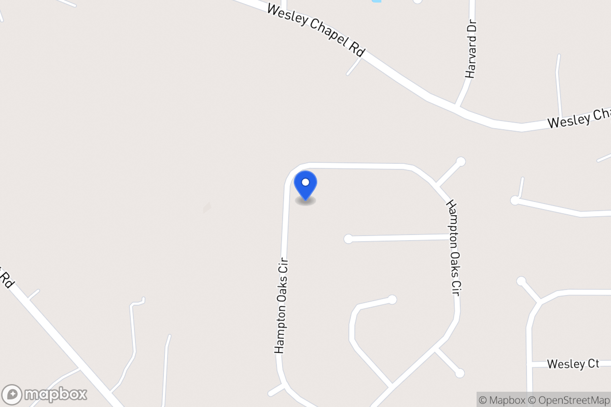 Map of 286 Hampton Oaks Cir
