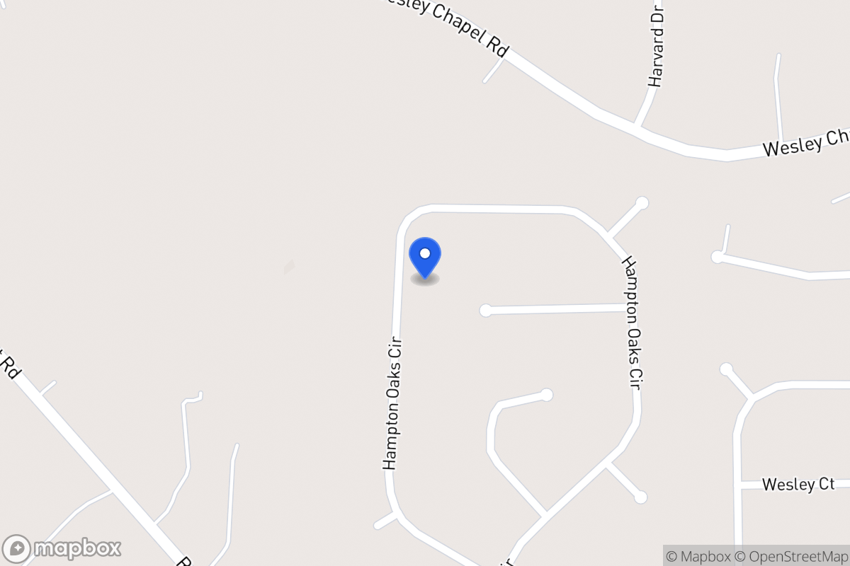 Map of 292 Hampton Oaks Cir