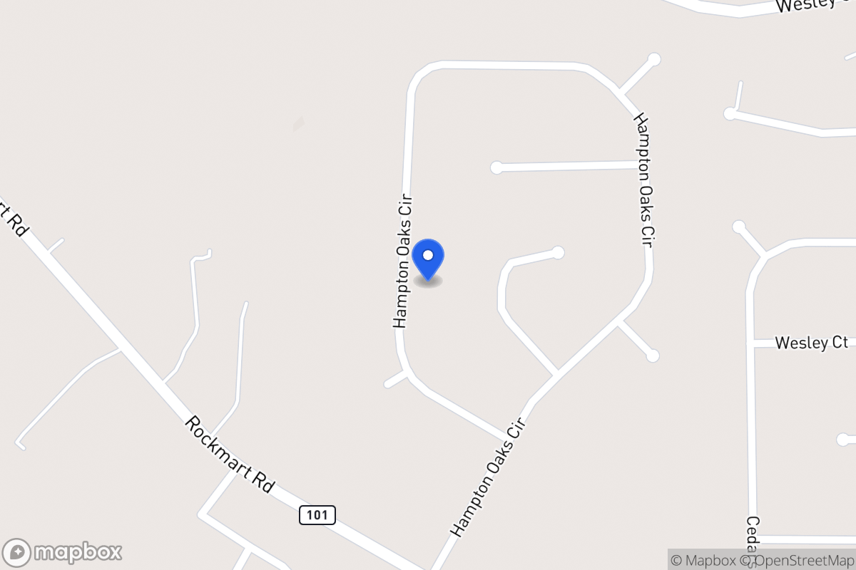 Map of 322 Hampton Oaks Cir