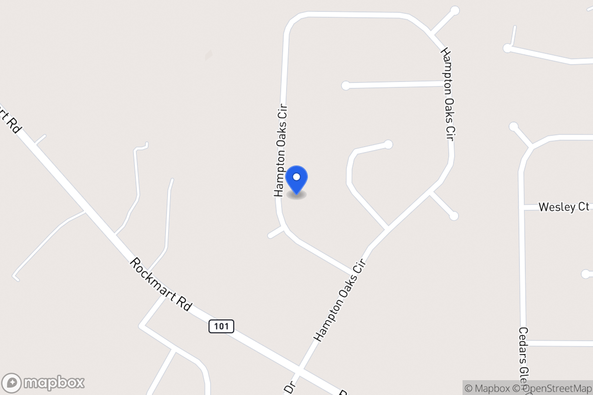 Map of 334 Hampton Oaks Cir