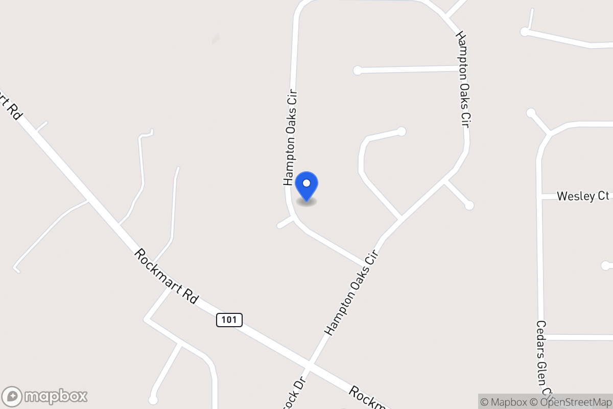 Map of 340 Hampton Oaks Cir