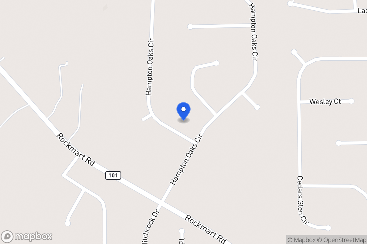 Map of 352 Hampton Oaks Cir