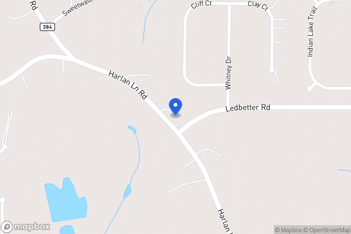 Map of 641 Harlan Lane Rd