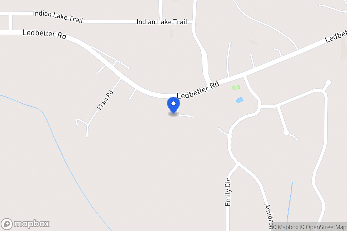 Map of 409 Ledbetter Rd