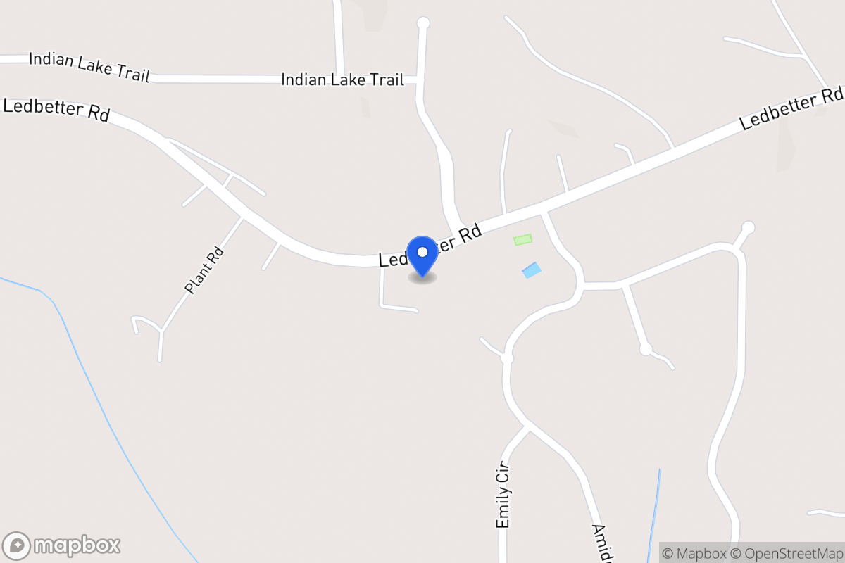Map of 433 Ledbetter Rd