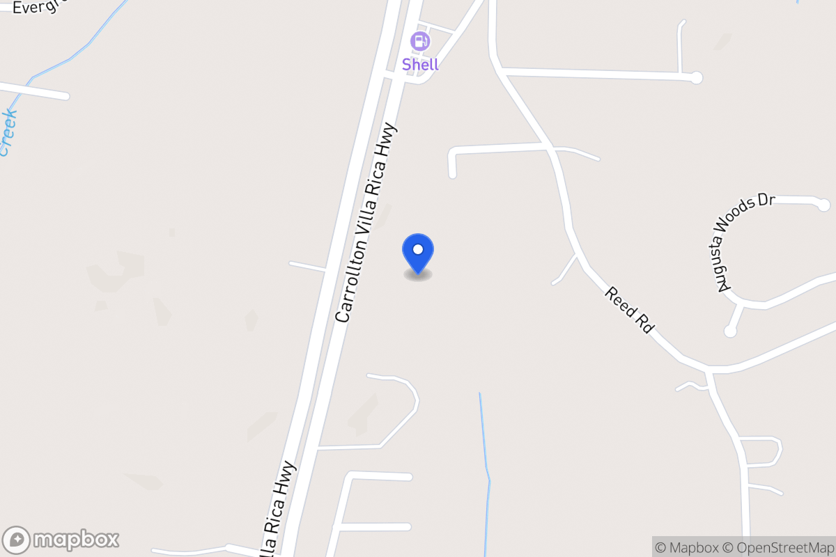 Map of 858 Carrollton Villa Rica Hwy