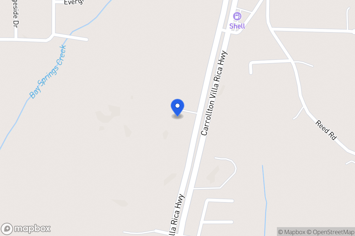Map of 857 Carrollton Villa Rica Hwy