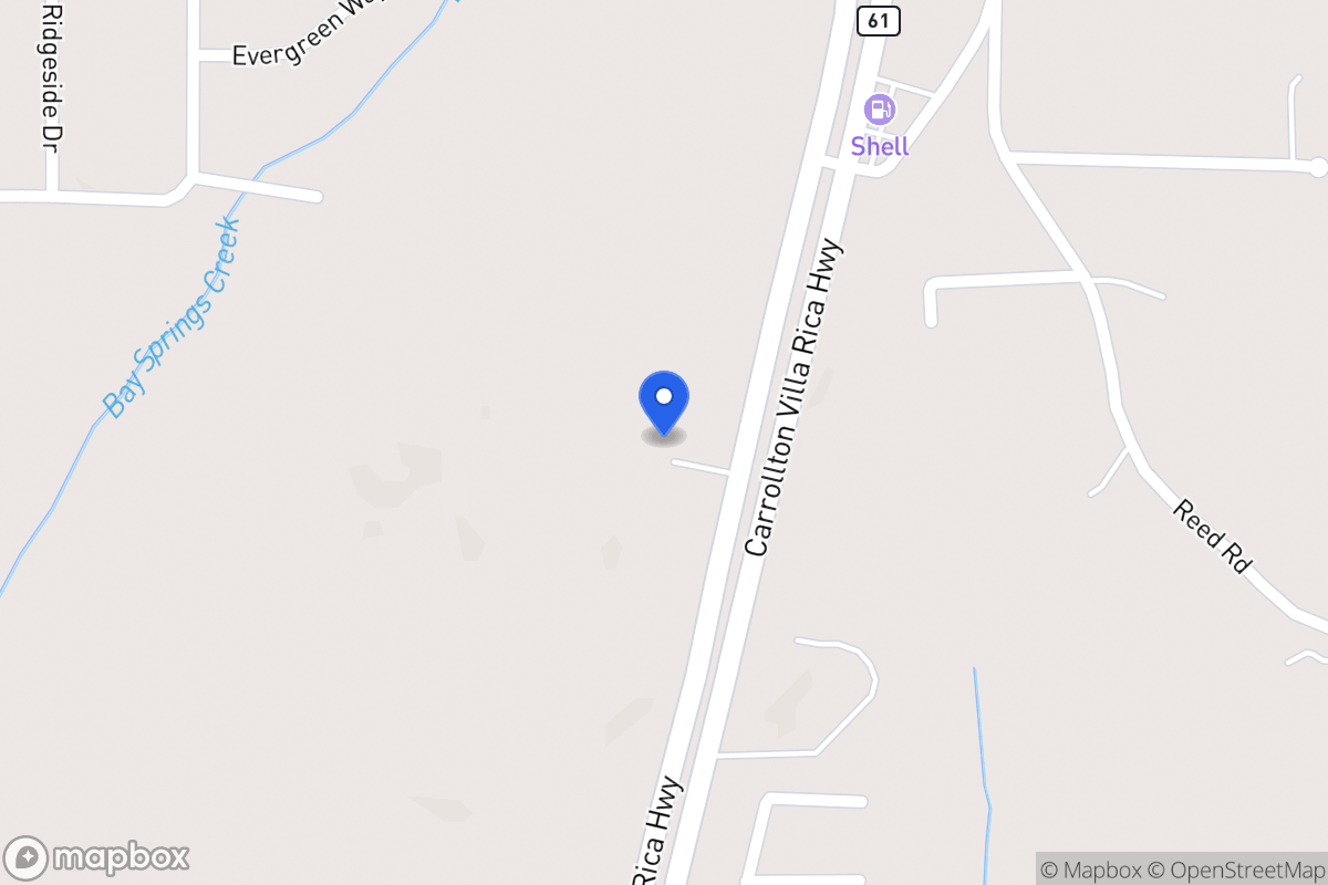Map of 843 Carrollton Villa Rica Hwy
