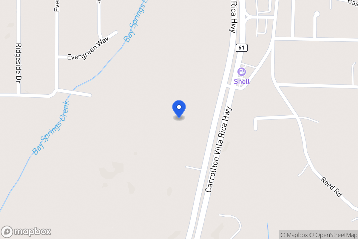 Map of 799 Carrollton Villa Rica Hwy