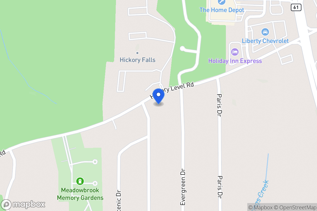 Map of 808 Hickory Level Rd
